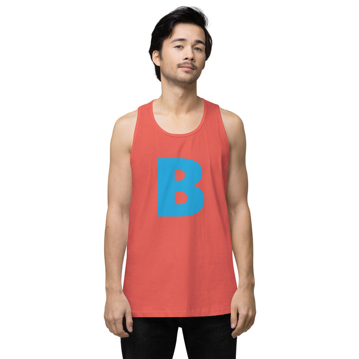 Sky Blue B Logo Men’s premium tank top