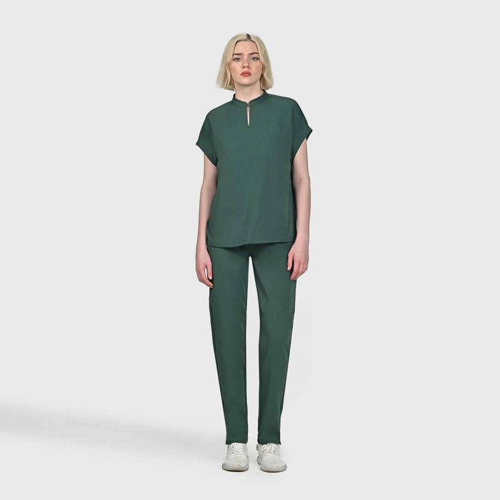 Sleek Eight-Pocket Slim Scrub Pant