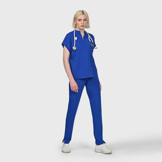 Sleek Eight-Pocket Slim Scrub Pant