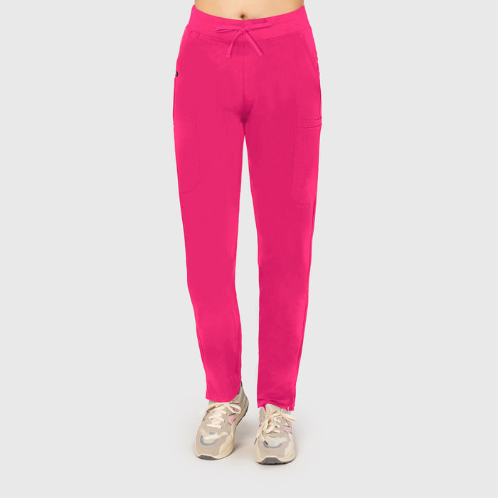 Sleek Eight-Pocket Slim Scrub Pant