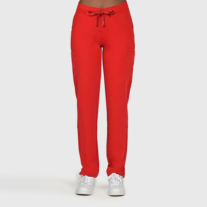 Sleek Eight-Pocket Slim Scrub Pant