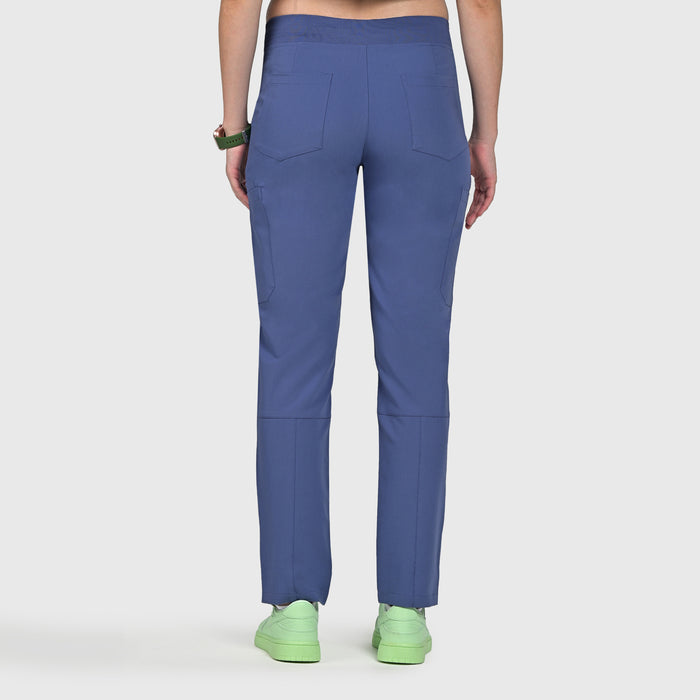 Sleek Eight-Pocket Slim Scrub Pant