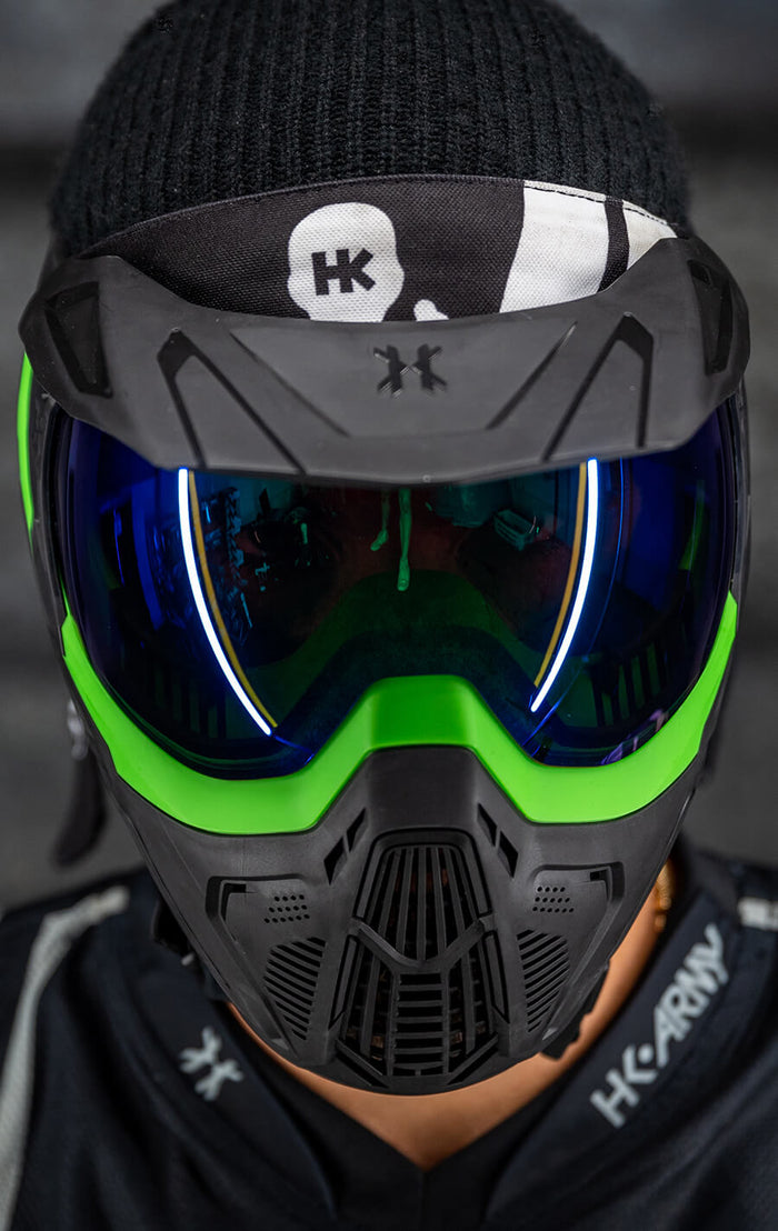 Journey SLR Goggle with Aurora Green Lens and Universal Black Visor. Visor not included.