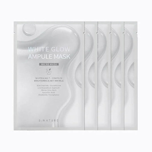 [S.NATURE] White Glow Ampule Mask 25ml*5EA - Ballagrio