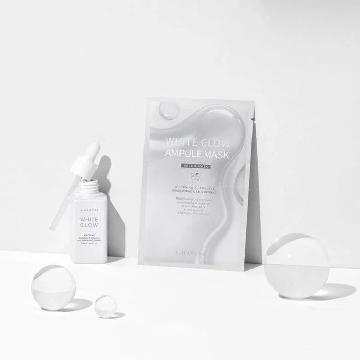 [S.NATURE] White Glow Ampule Mask 25ml*5EA - Ballagrio