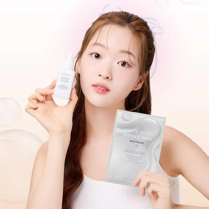 [S.NATURE] White Glow Ampule Mask 25ml*5EA - Ballagrio
