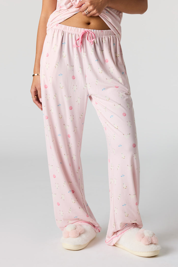 Soft Button-Up Top & Pant Pajama Set
