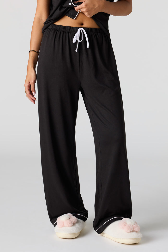 Soft Button-Up Top & Pant Pajama Set