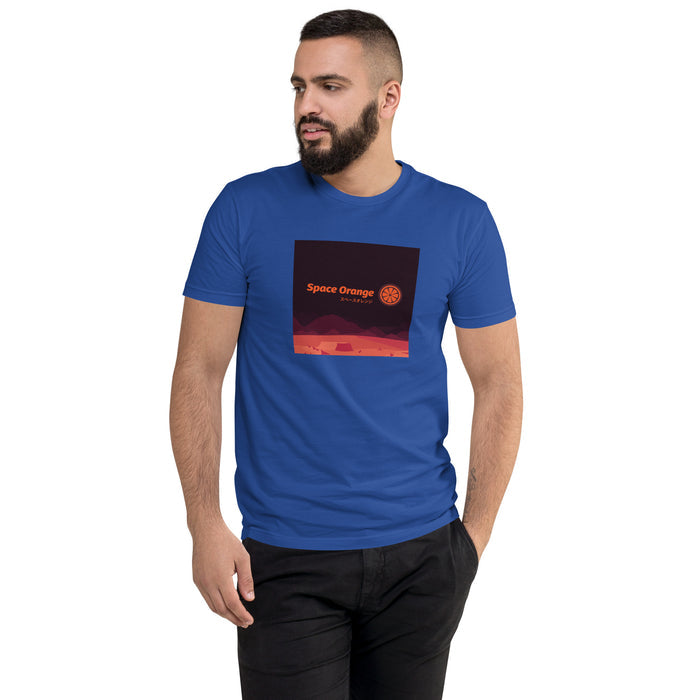 Space Orange J Men's Fitted T-shirt