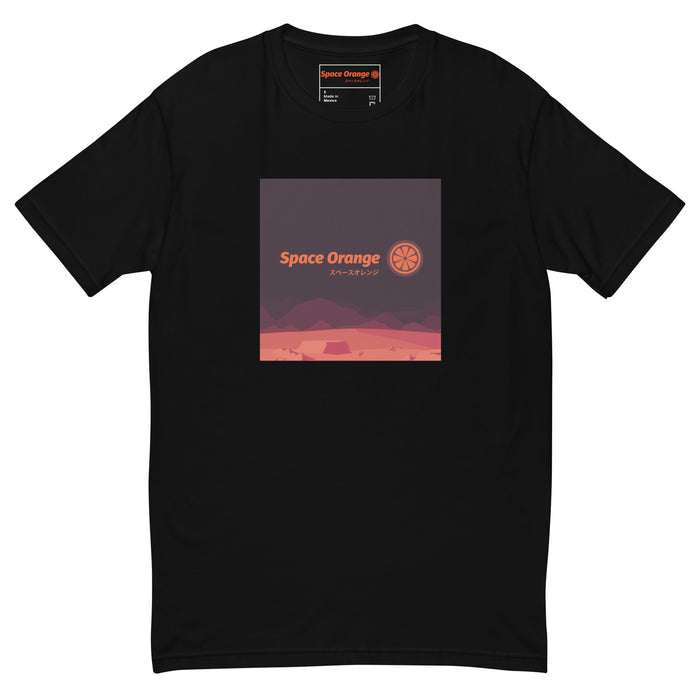 Space Orange J Men's Fitted T-shirt