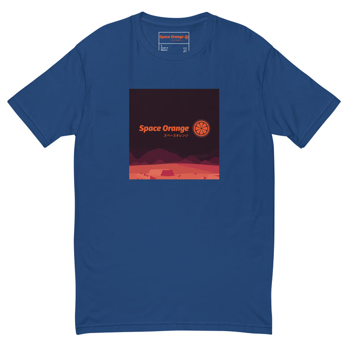 Space Orange J Men's Fitted T-shirt