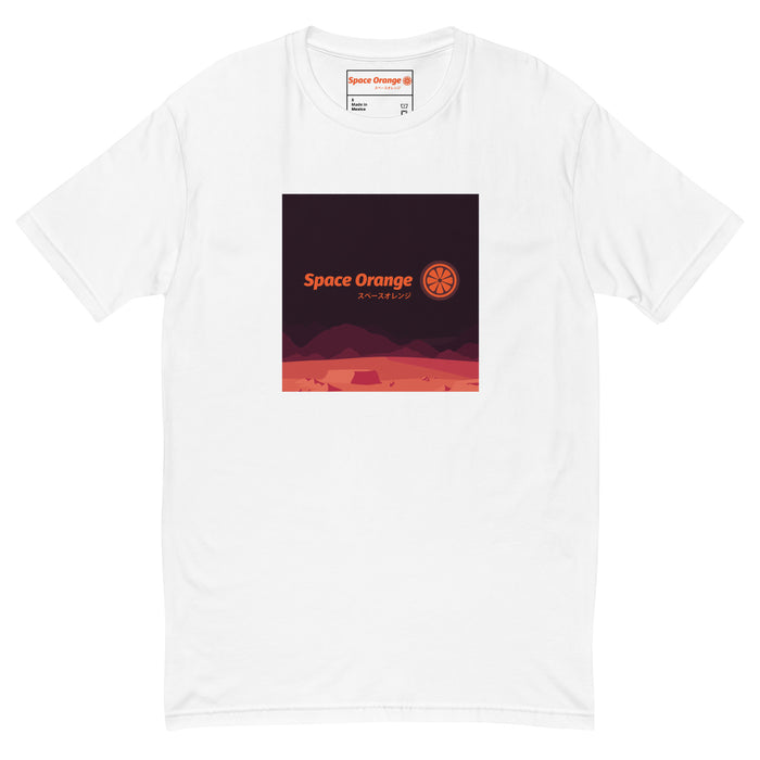 Space Orange J Men's Fitted T-shirt