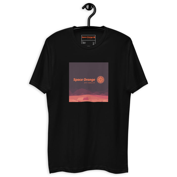 Space Orange J Men's Fitted T-shirt