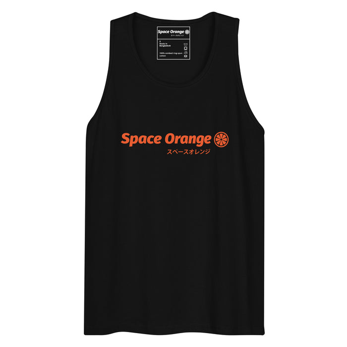 Space Orange J Men’s premium tank top