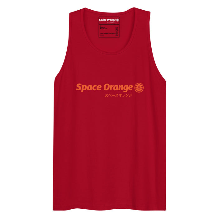 Space Orange J Men’s premium tank top