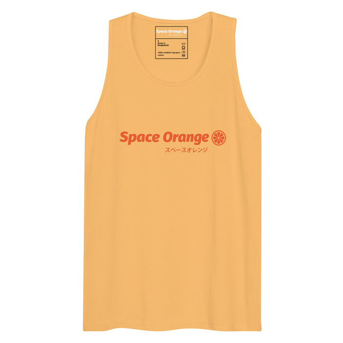 Space Orange J Men’s premium tank top