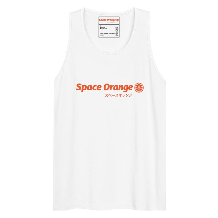 Space Orange J Men’s premium tank top