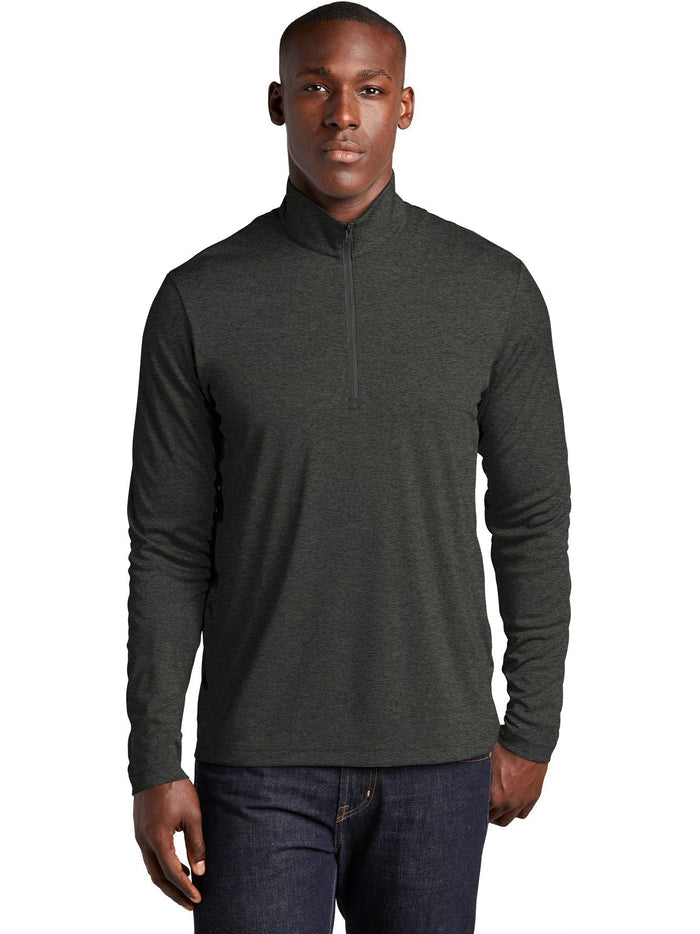 Sport-Tek Endeavor 1/2-Zip Pullover-Regular-Sport-Tek-Black Heather-S-Thread Logic
