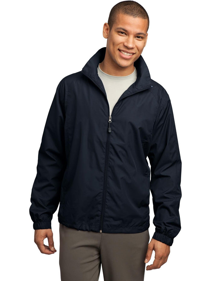 Sport-Tek Full-Zip Wind Jacket-Regular-Sport-Tek-True Navy-S-Thread Logic