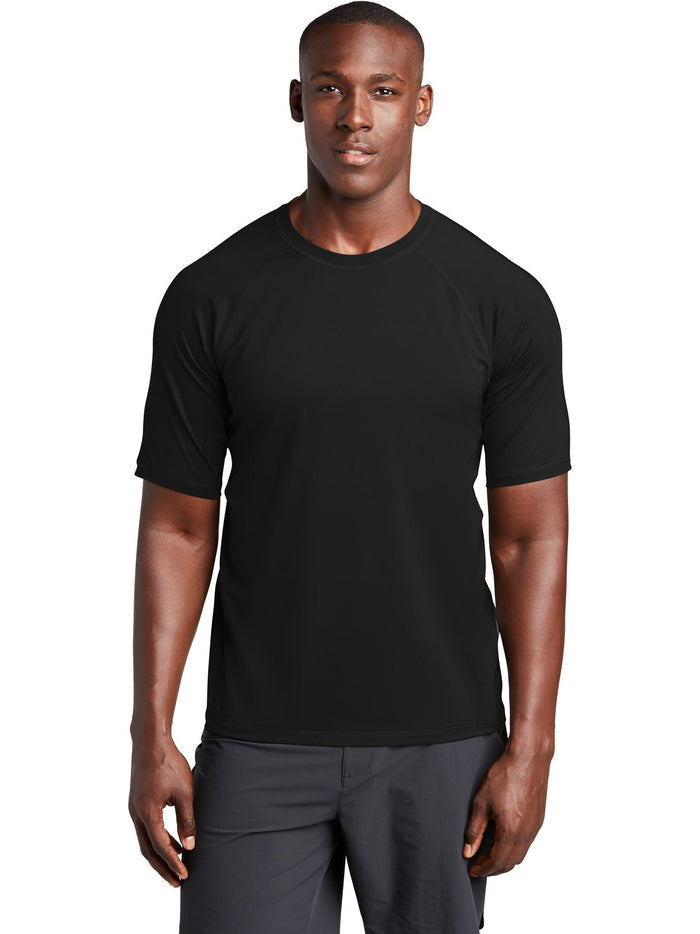 Sport-Tek Rashguard Tee-Regular-Sport-Tek-Black-S-Thread Logic