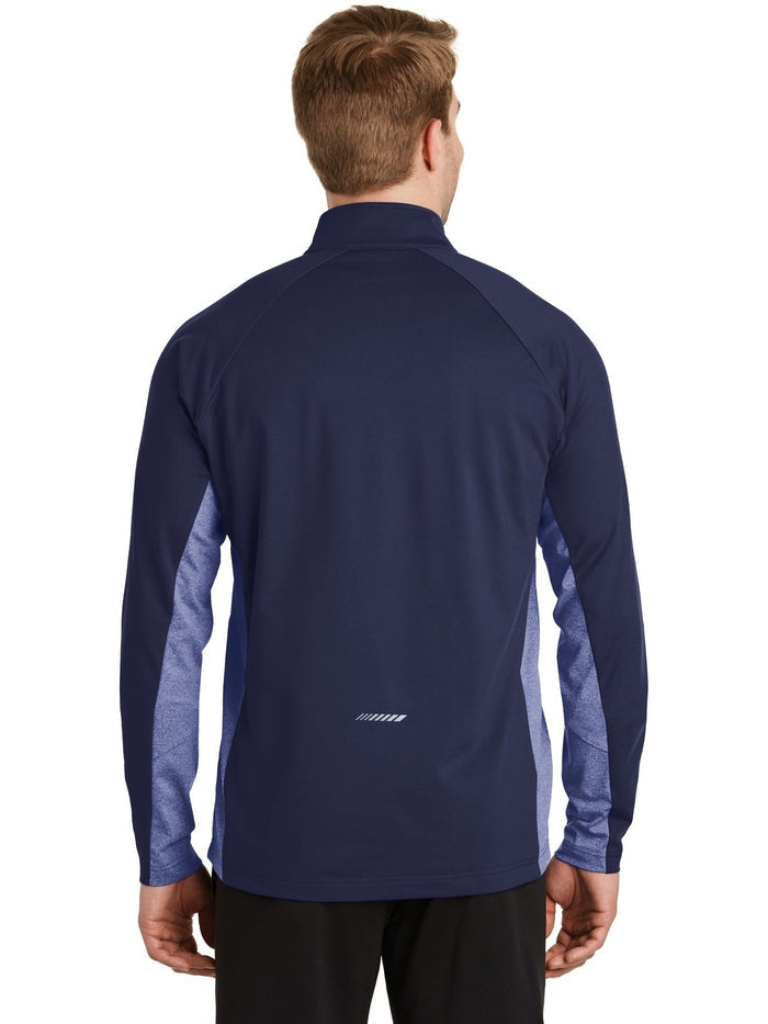 no-logo Sport-Tek Sport-Wick Stretch Contrast 1/2-Zip Pullover-Regular-Sport-Tek-Thread Logic