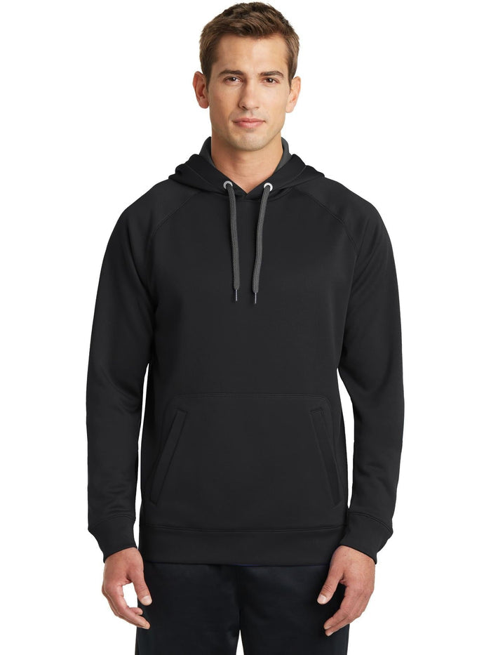 Sport-Tek Tech Fleece Hooded Sweatshirt-Regular-Sport-Tek-Black-S-Thread Logic