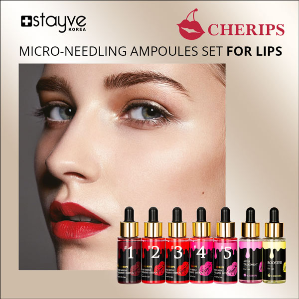 Stayve Cherips Micro-needling Ampoules Set for Lips / Lip Tint - SD Cosmetics Care