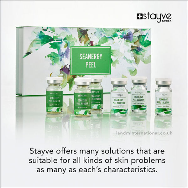Stayve Seanergy Peel Kit – 5 Ampoules & 5 Solutions for Powerful Skin Renewal - SD Cosmetics Care