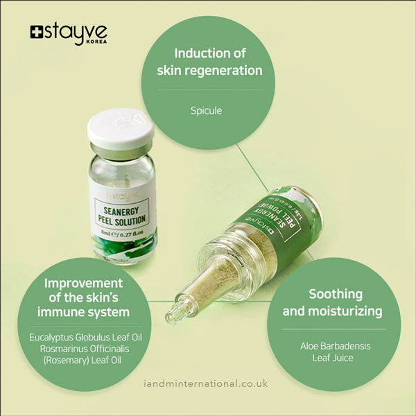 Stayve Seanergy Peel Kit – 5 Ampoules & 5 Solutions for Powerful Skin Renewal - SD Cosmetics Care