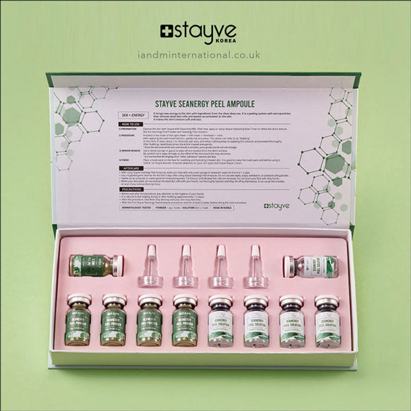 Stayve Seanergy Peel Kit – 5 Ampoules & 5 Solutions for Powerful Skin Renewal - SD Cosmetics Care