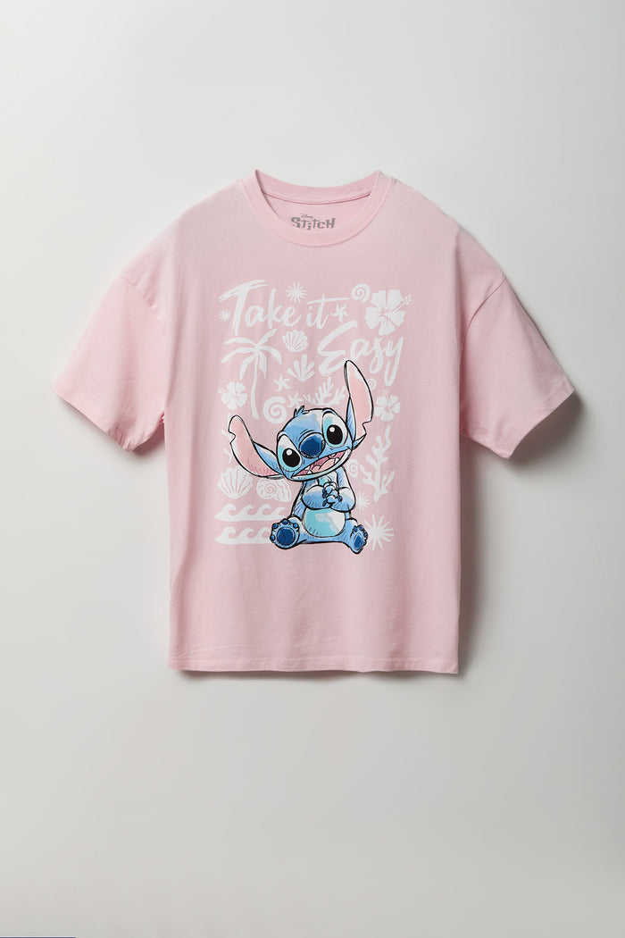 Stitch Graphic Oversized T-Shirt