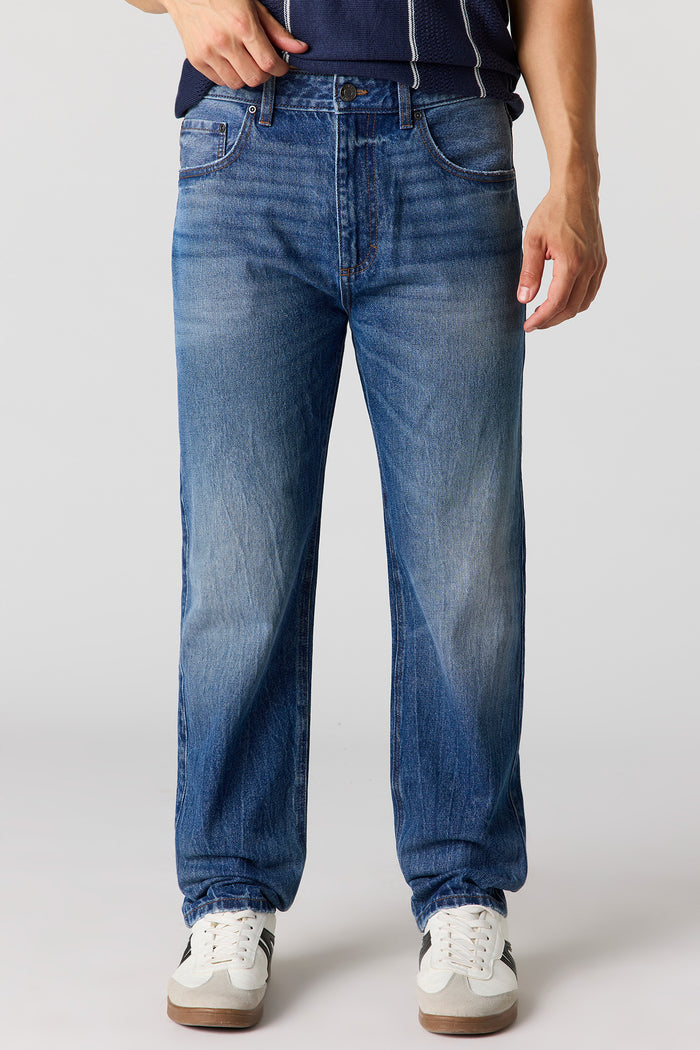 Straight Washed Dark Jean