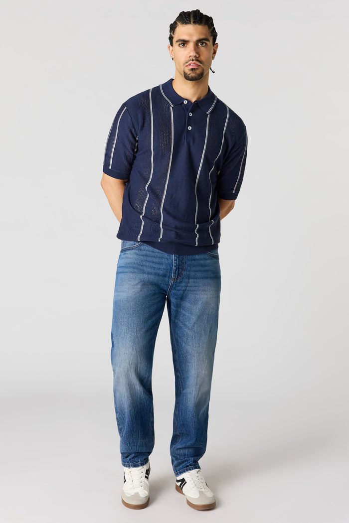 Straight Washed Dark Jean