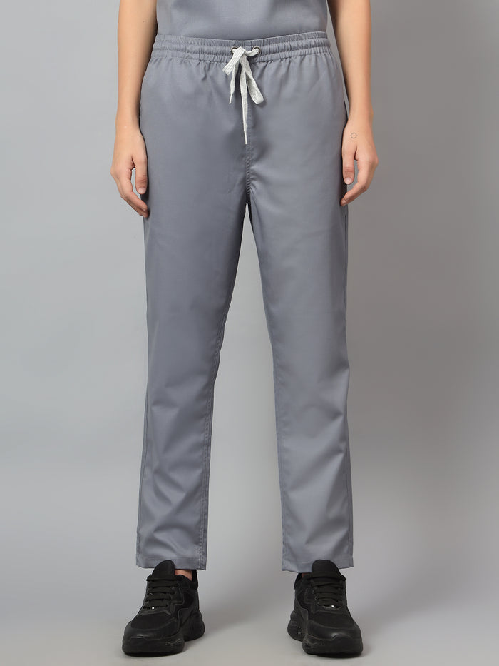 Stretchable (2Way) Women Graphite Straight Scrub Pant