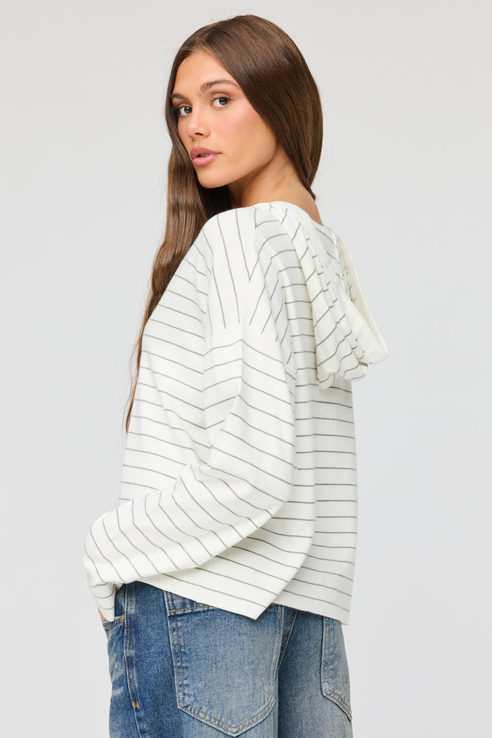 Striped Hooded Sweater
