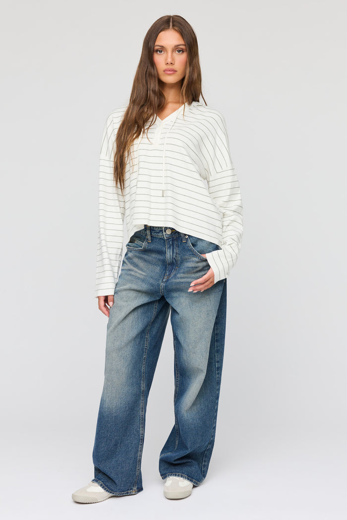 Striped Hooded Sweater