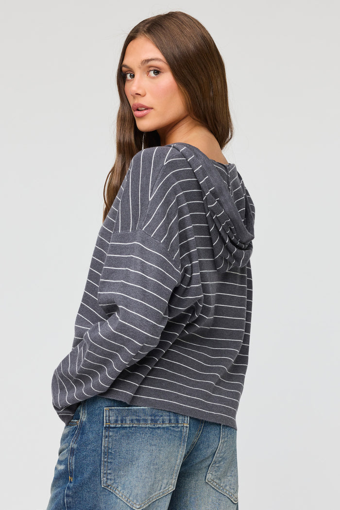 Striped Hooded Sweater