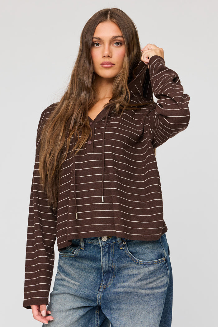Striped Hooded Sweater
