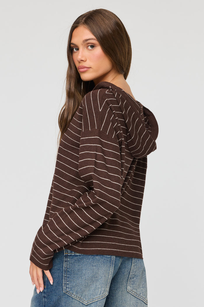 Striped Hooded Sweater
