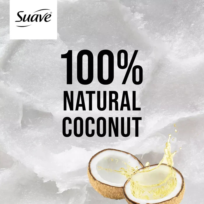 SUAVE 100% Natural Sweet Coconut 2 in 1 Soften & Shine Shampoo + Conditioner شامبو وبلسم سواف بجوز الهند الطبيعي 2 في 1 لتنعيم ولمعان الشعر