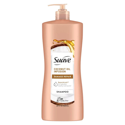 SUAVE Coconut Oil Infusion Damage Repair Shampoo شامبو سواف بجوز الهند لإصلاح الشعر التالف