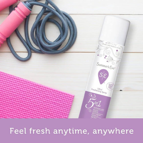SUMMER'S EVE Ultra Freshening Spray Deo 5 in 1 سبري مانع للتعرق من سمرز ايف