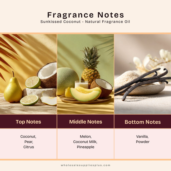 Sunkissed Coconut - Natural Fragrance Oil 1234 - close-up