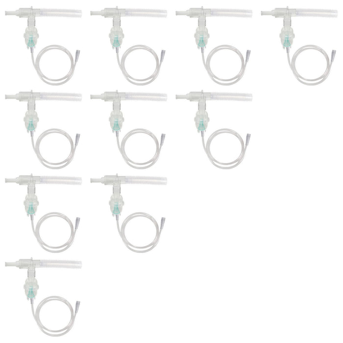 Set of 10 Sunset Disposable Nebulizer with T Piece