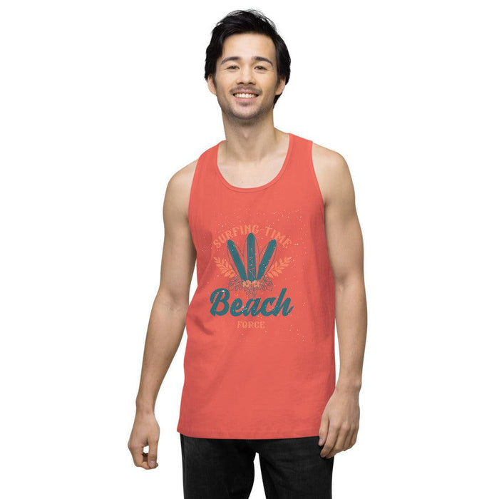 Surfing Time Men’s premium tank top - Billyforce Shop