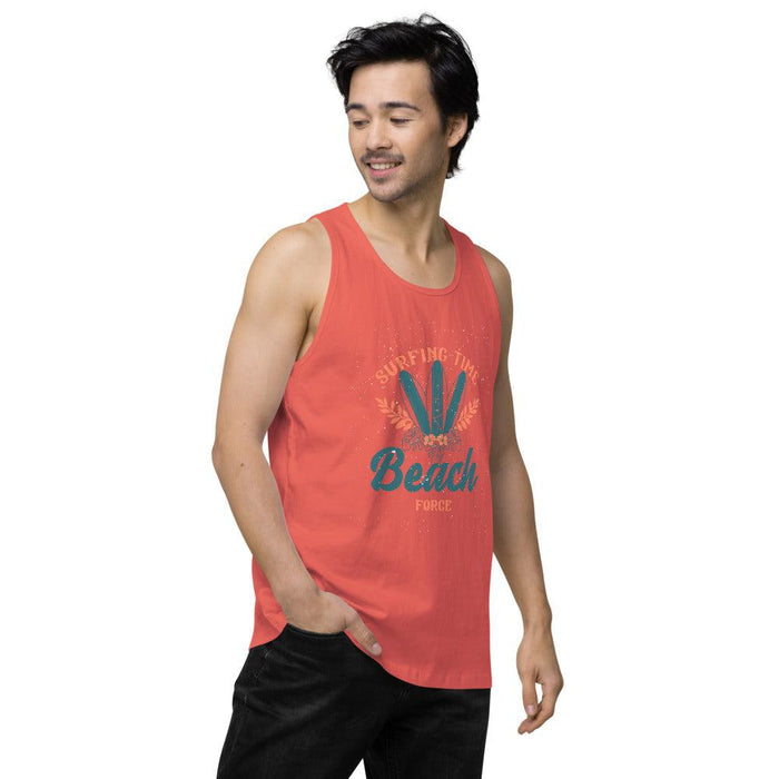 Surfing Time Men’s premium tank top - Billyforce Shop