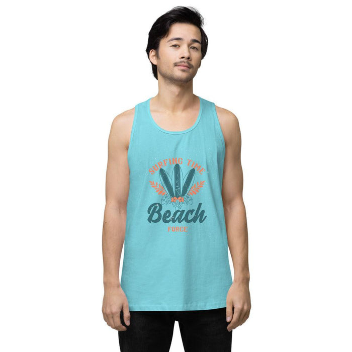 Surfing Time Men’s premium tank top - Billyforce Shop