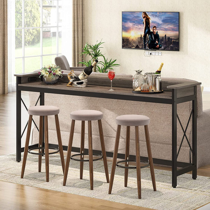 Table console de 71 pouces avec ports de chargement