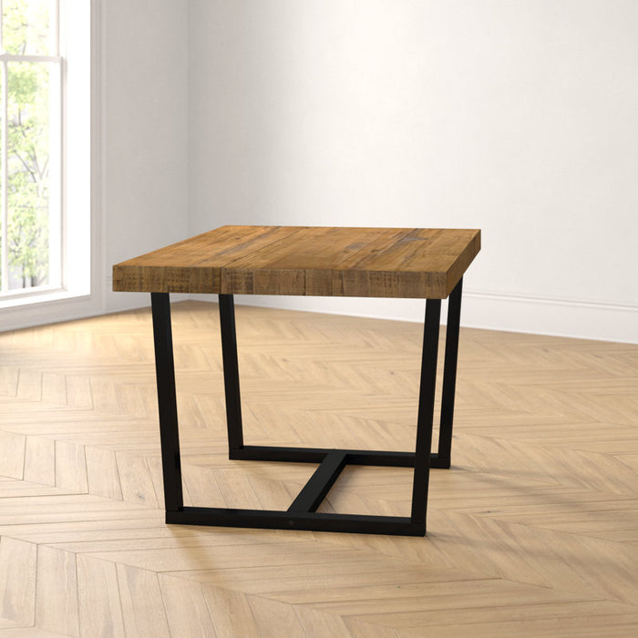Table de salle à manger à tréteaux en pin massif d'Amarapal