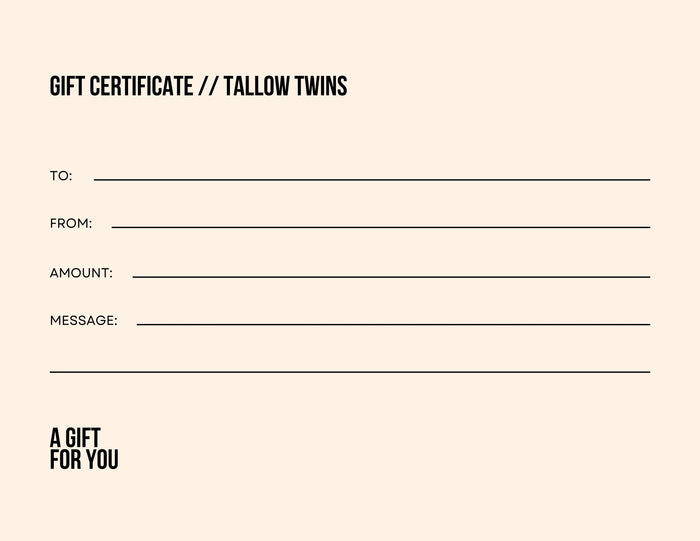 Tallow Twins Gift Card